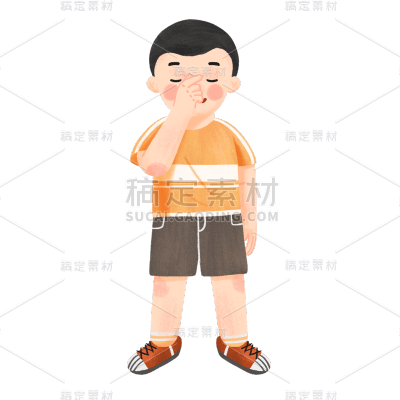 手绘-世界爱眼日人物元素10