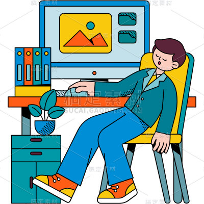 SVG-加班元素贴纸2
