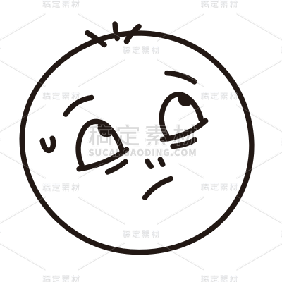 简笔画表情包元素1-简笔画