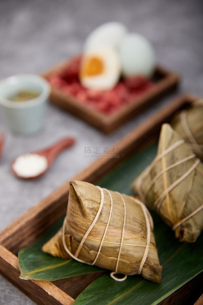 美食系列写实风粽子