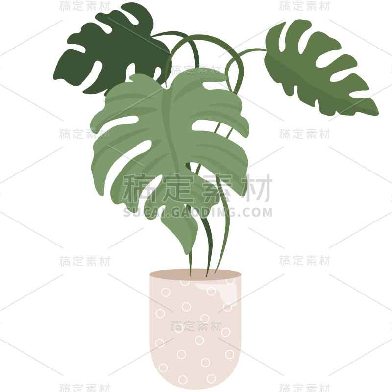 扁平-植物元素贴纸-SVG2