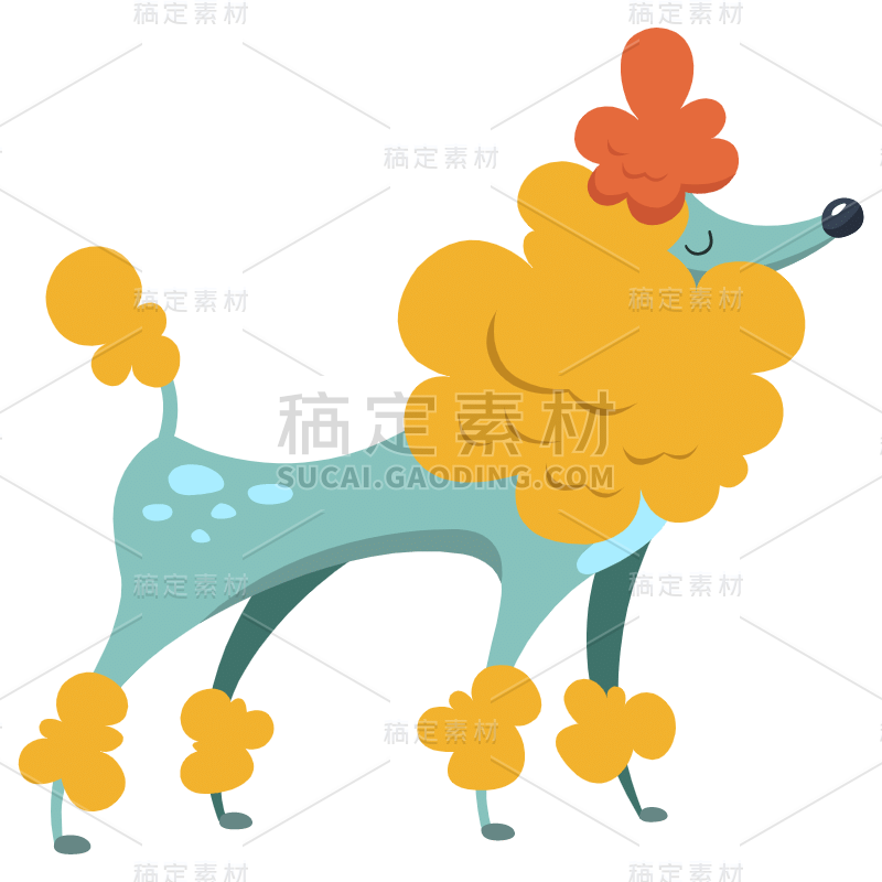 SVG-动物变形常规贴纸-小狗