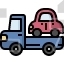 towing car