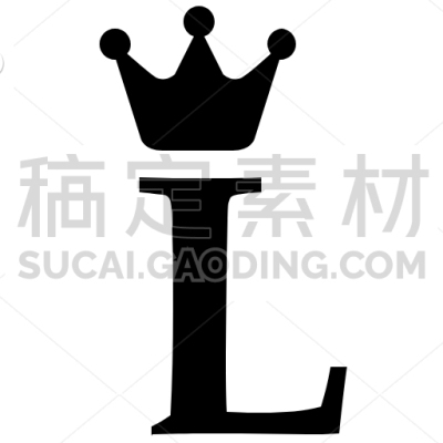 Royal, Alphabet, Crown, Letter, English, L