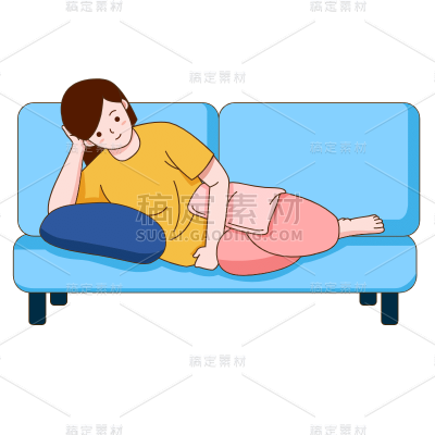 SVG-躺平人物元素