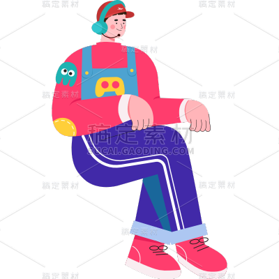 扁平套系素材-人物动态