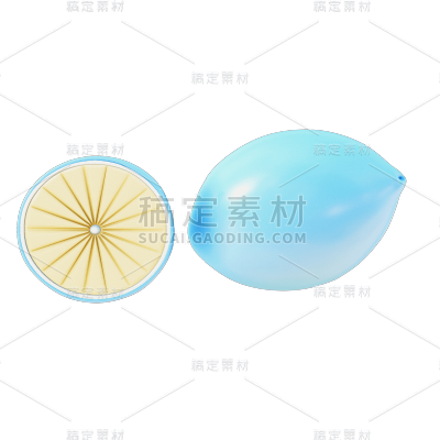 手绘-流行色贴纸套系-柠檬