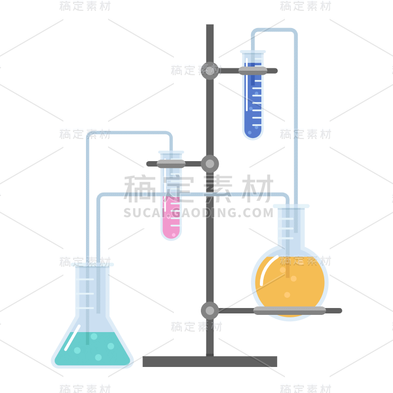 手绘-初高中课程辅导主题-化学实验