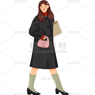 人物插画元素主题素材