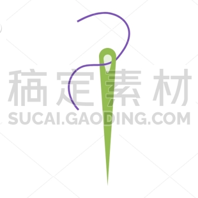 Needle with thread