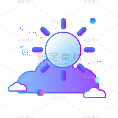 ICON-扁平科技风APPicon-天气