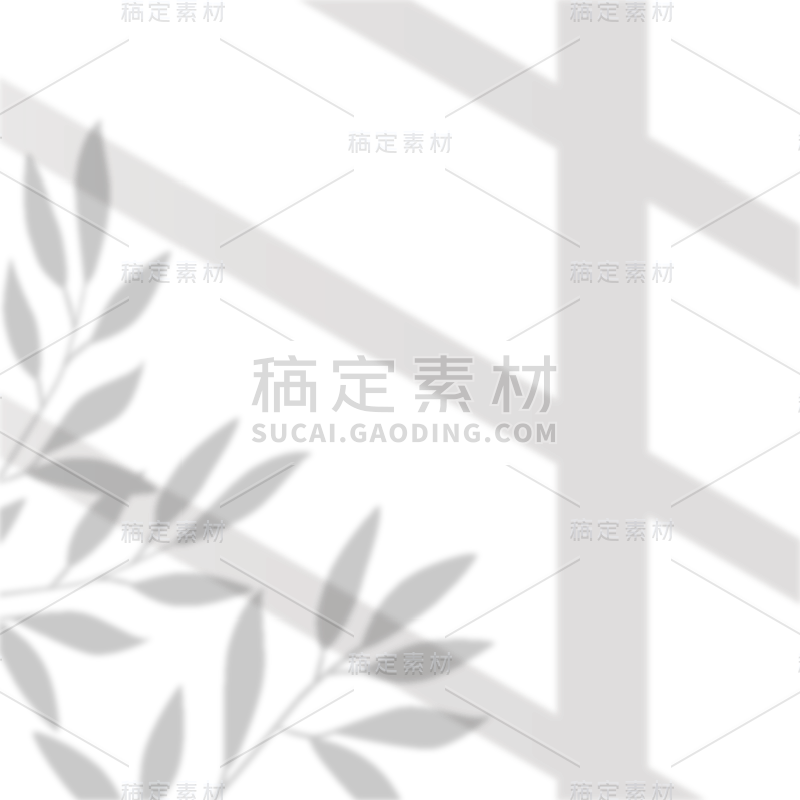 植物窗影元素-SVG7