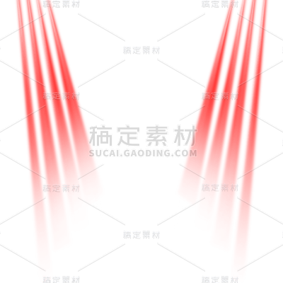 手绘-舞台灯光装饰元素贴纸4