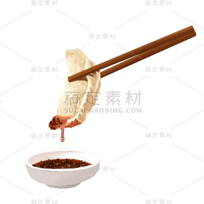 冬至饺子贴纸