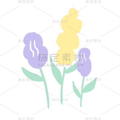氛围花朵贴纸