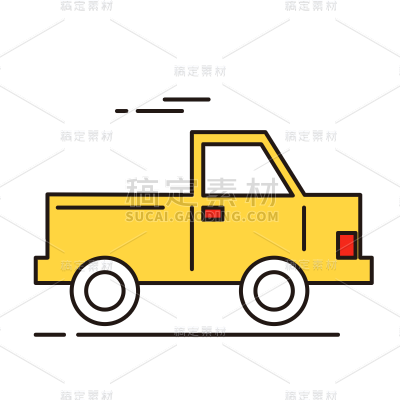 ICON-简约卡通交通工具15