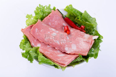 美食系列实景火锅食材培根