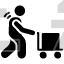 Man Pushing Cart