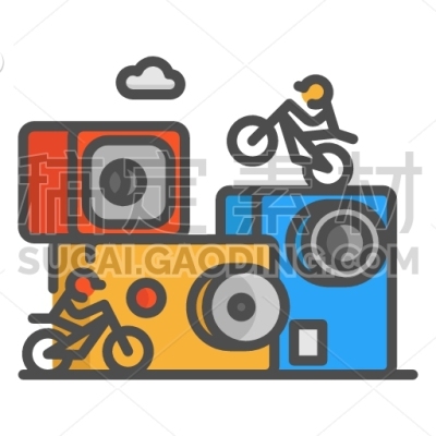 Design, Bike, Gopro, Camera, Action