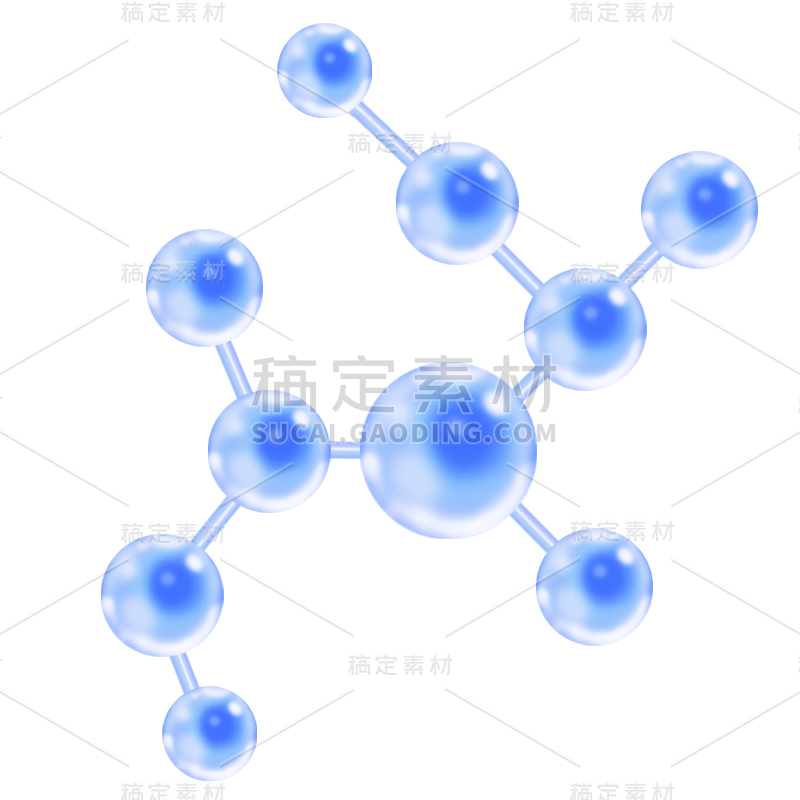 手绘-基因序列医疗元素贴纸9