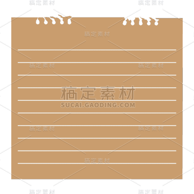 手绘-简约撕纸装饰元素4