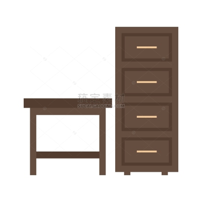 Table with shelves