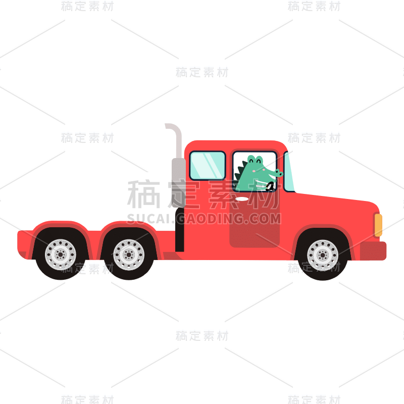 SVG-儿童插画游戏车贴纸