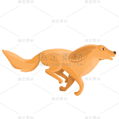 手绘-动物元素-狗