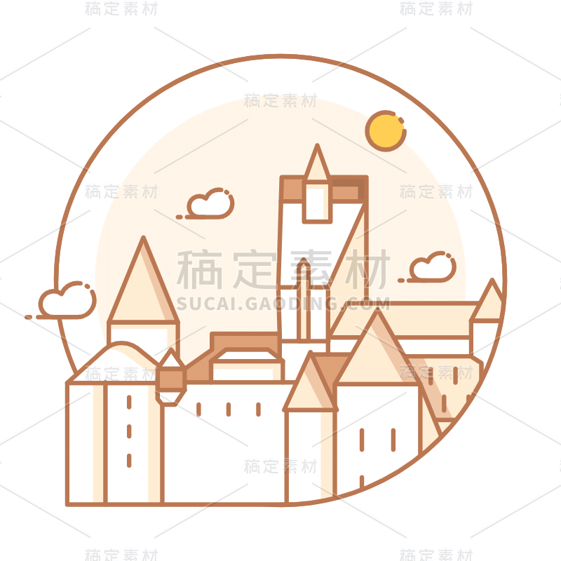 SVG-旅行类icon-建筑