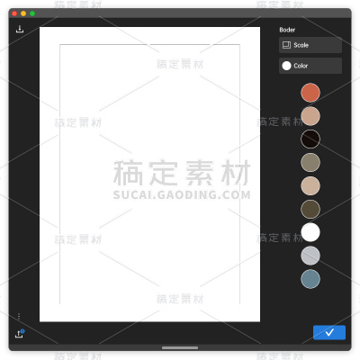 手绘-苹果电脑窗口镂空贴纸