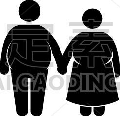 fat couple
