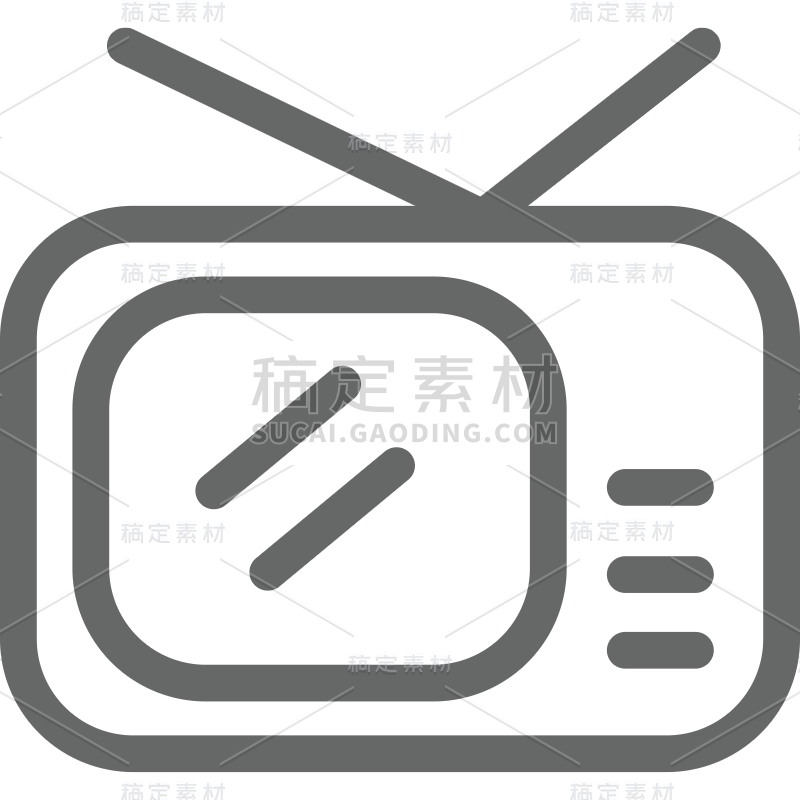 ICON-电器icon-SVG-电视机