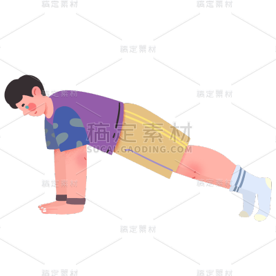 人物插画-运动健康