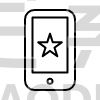 Mobile, Cell, Phone, Communication, Device, Tab, Star, Bookmark