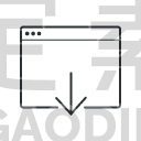 Arrow, Browser, Down, Download, Webpages, Website, Window