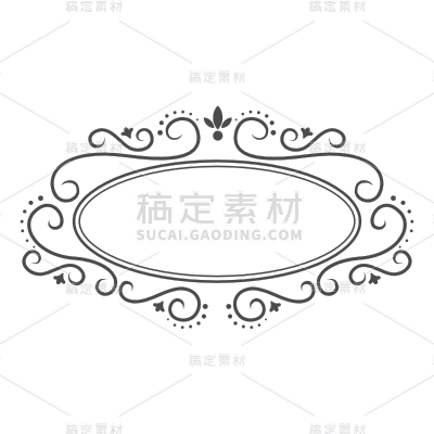手绘-西方复古纹饰贴纸SVG-8