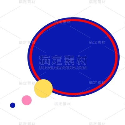 SVG-扁平单色对话气泡贴纸