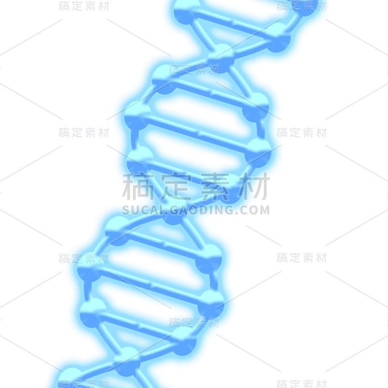 手绘-基因序列医疗元素贴纸6