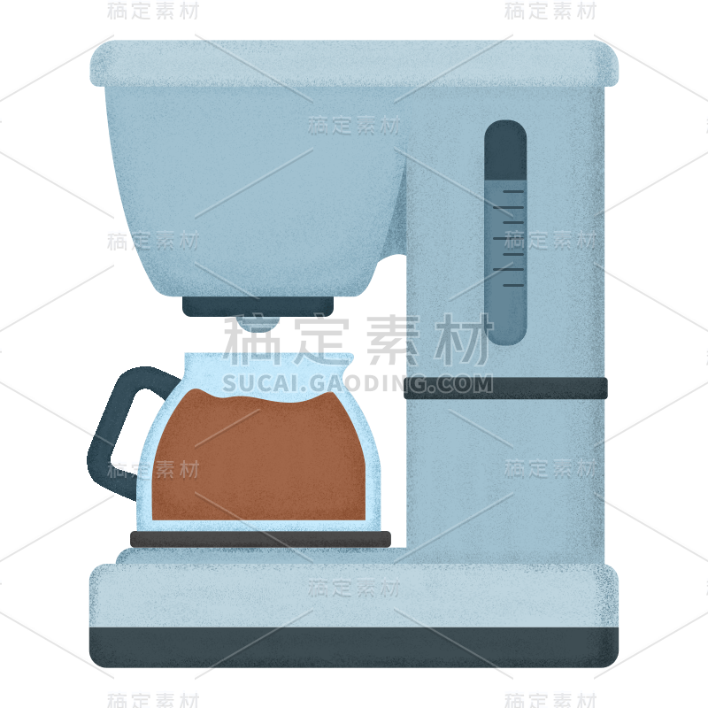 手绘-咖啡机家居生活贴纸9