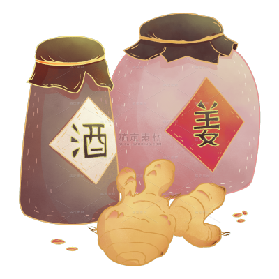 中国风贴纸-酒坛子