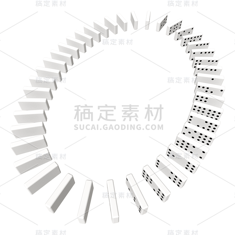 C4D-3D立体多米诺骨牌4