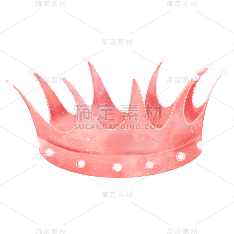 手绘-梦幻装饰元素贴纸-王冠
