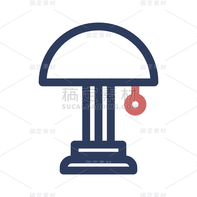 ICON-电器icon-SVG-台灯