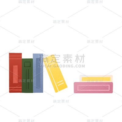 高质量人物插画-扁平肌理可爱-道具