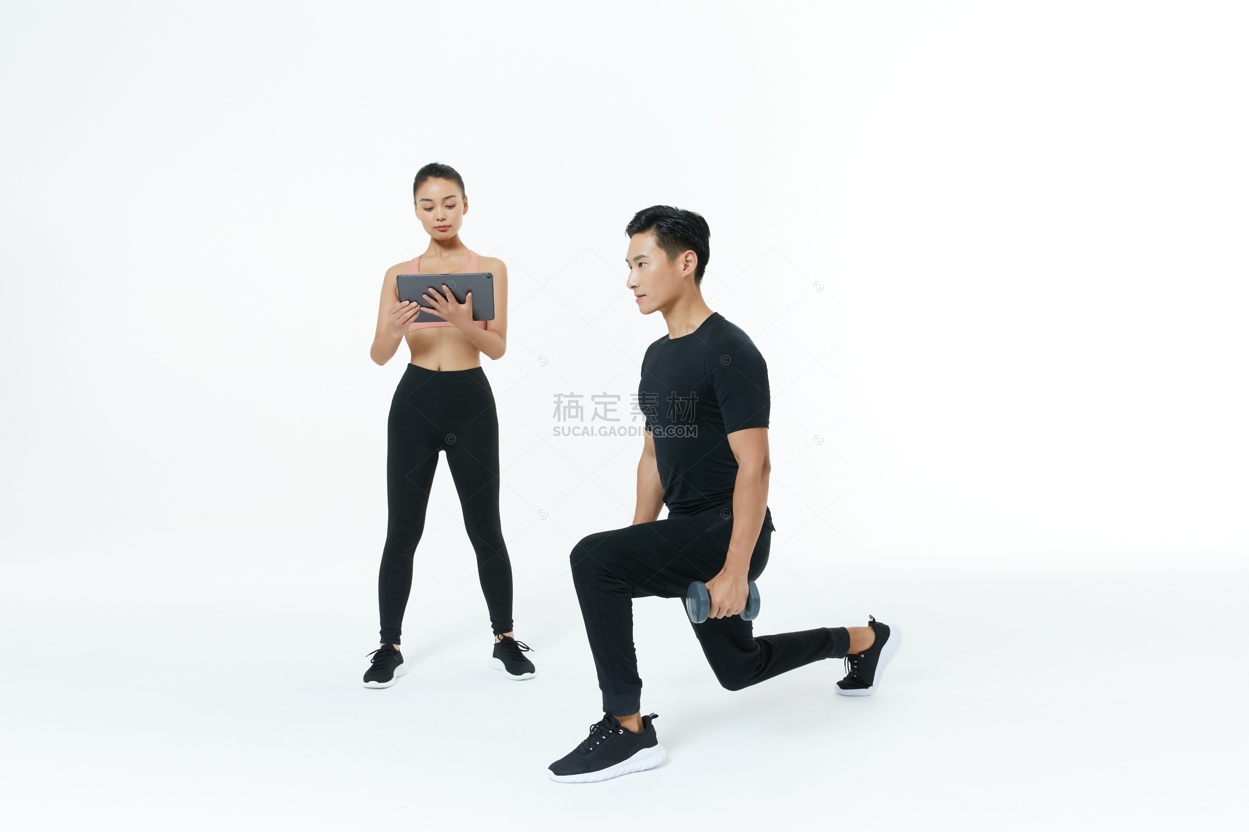 健身系列实景感室内双人运动健身