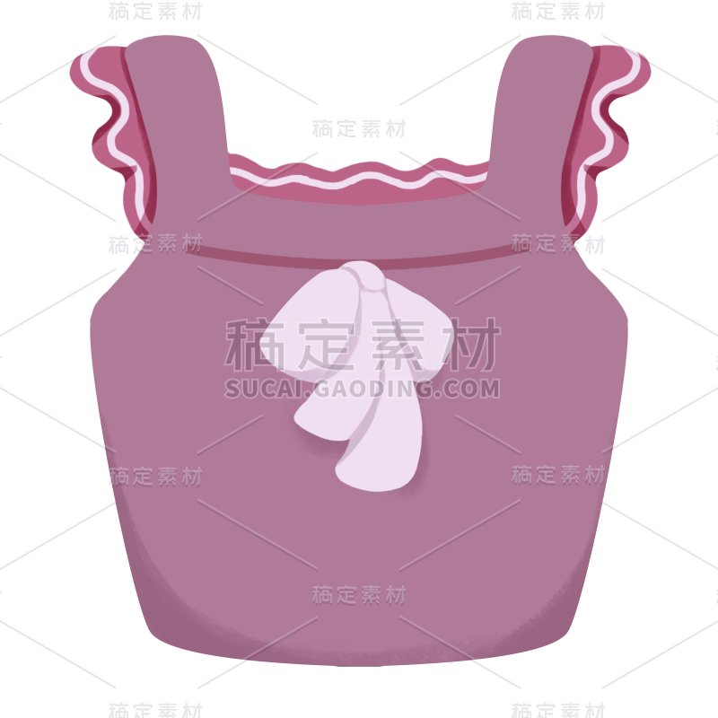 扁平肌理服饰贴纸-吊带