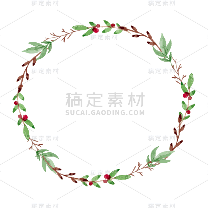 手绘-七夕元素-花环2