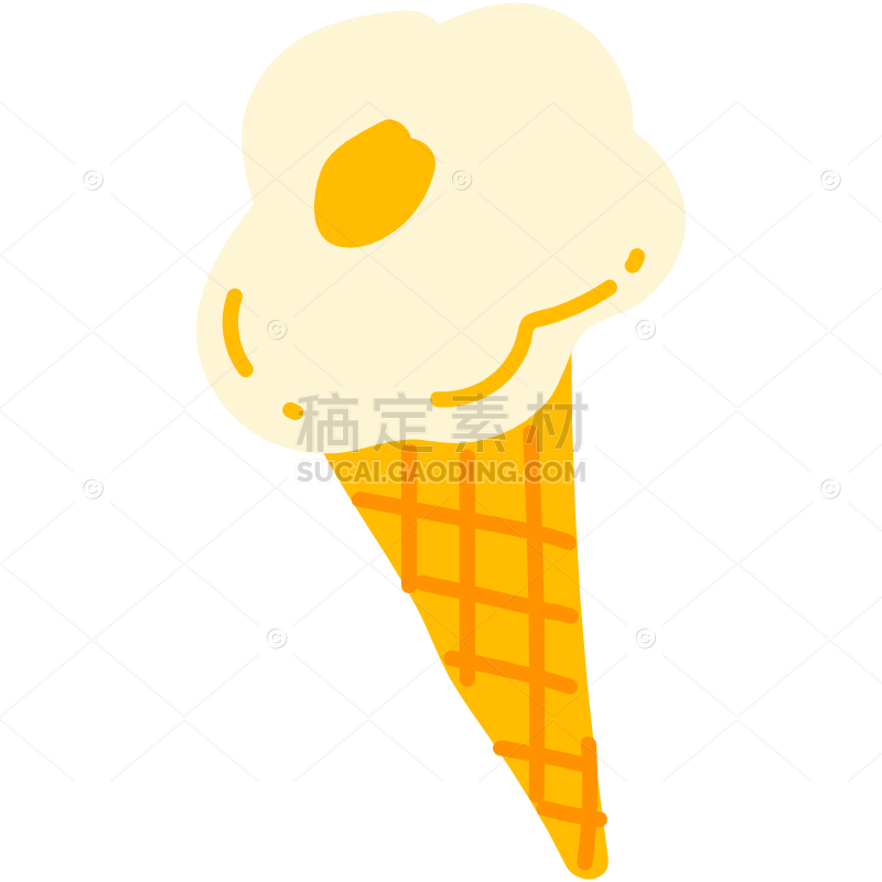 Coned Ice Cream Sticker