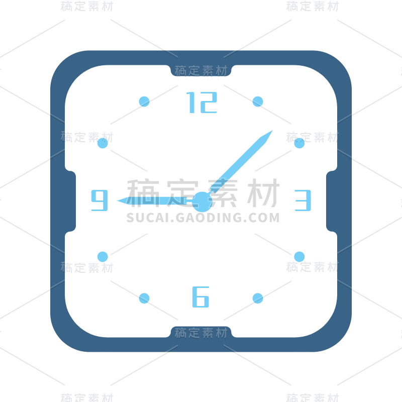 ICON-扁平矢量钟表元素-SVG9