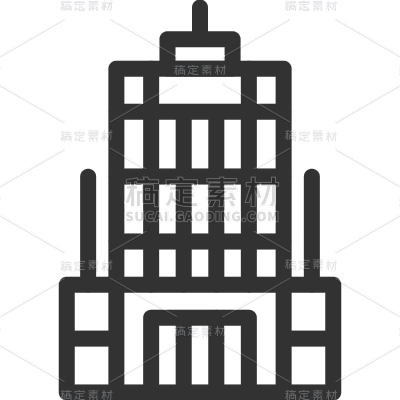 ICON-矢量房屋楼房建筑图标6